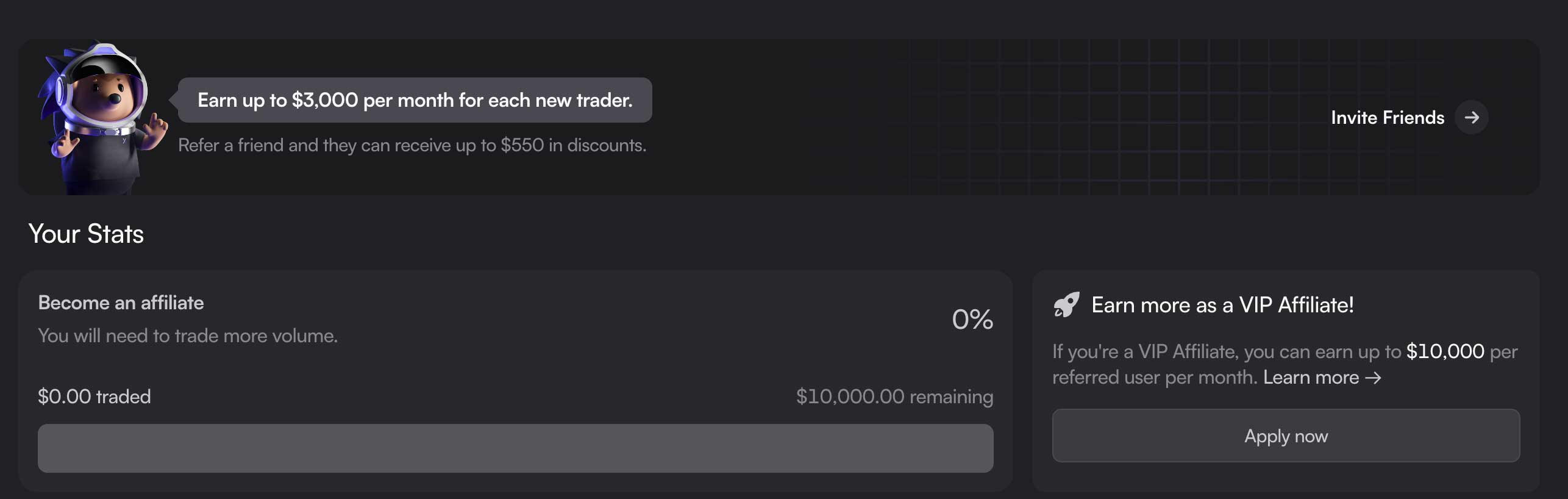 dYdX Refferal Program