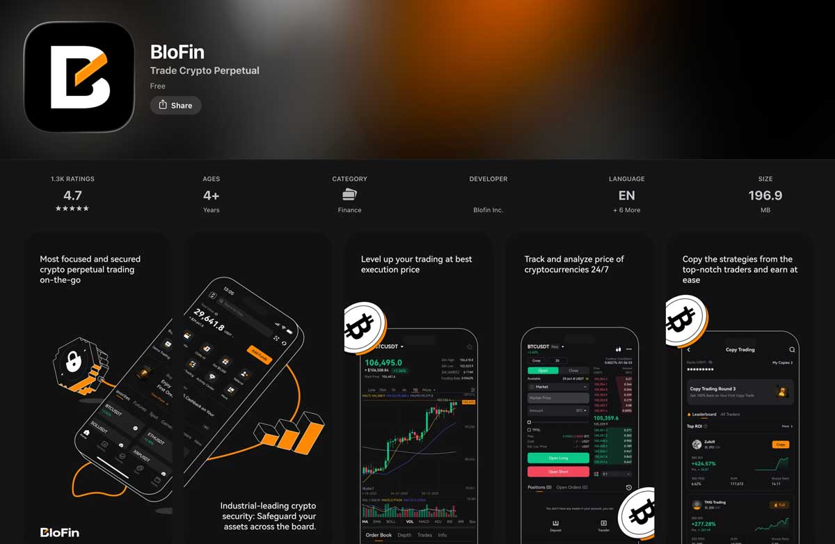 BloFin App Store