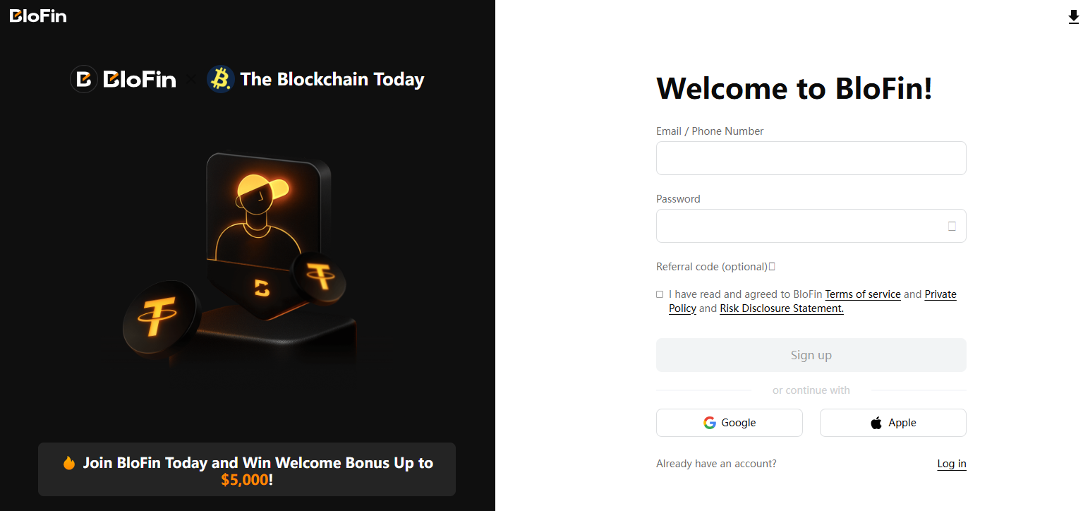 BloFin Deposit Bonus